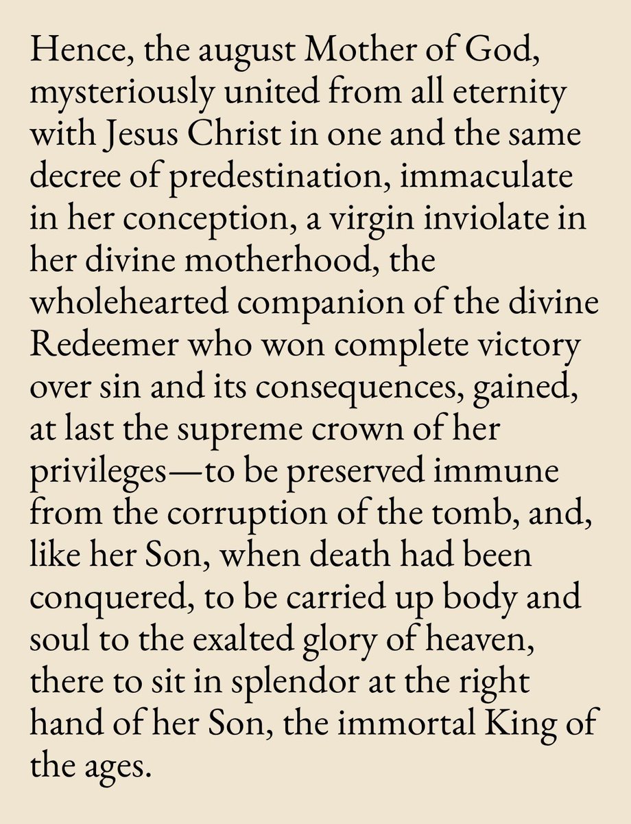 Happy Feast! In his 1950 constitution ‘Munificentissimus Deus,’ Pope Pius XII beautifully explains the meaning of the dogma of the Assumption of the Blessed Virgin Mary.