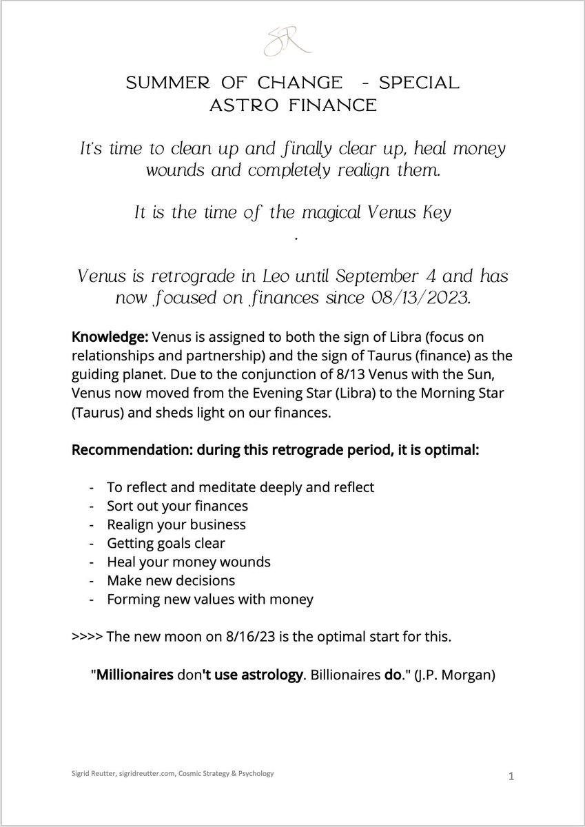 Transformation is under way. Summer of Change - Money Space: siggyreutter.lpages.co/summer-of-chan…