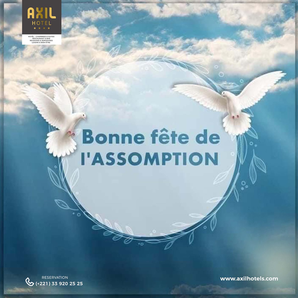 axil_hotel's tweet photo. Bonne fête de l’assomption à toute la communauté chrétienne ✨🙏

——————————————
#hotel #accueillant #modern 
#teranga  #Senegal  #beautifulPeople #team221 #vacation #vacances #voyage #assomption #christian #chretien https://t.co/GA2QfRmSBF