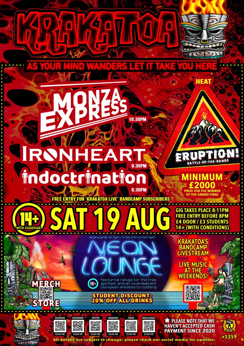 VolcanicTiki's tweet photo. #VOLCANICTIKI #KRAKATOABARSCOTLAND #monzaexpress #ironheart #indoctrination #eruptionbotb https://t.co/bCA0Bxy7YI