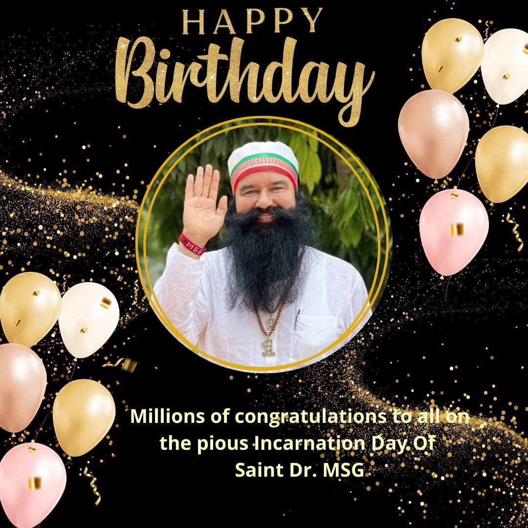 Ritika3102000's tweet photo. Millions of congratulations to everyone on the holy incarnation day of respected father Saint Dr. @Gurmeetramrahim Singh Ji Insan on 15th August ❤️.
#56thBirthdayOfSaintMSG
 
🎂Happy Birthday MSG Guru Papa Ji🎂
🤲Thanks you Guru Papa Ji for all my everything🙏 https://t.co/WncN5yC6Do