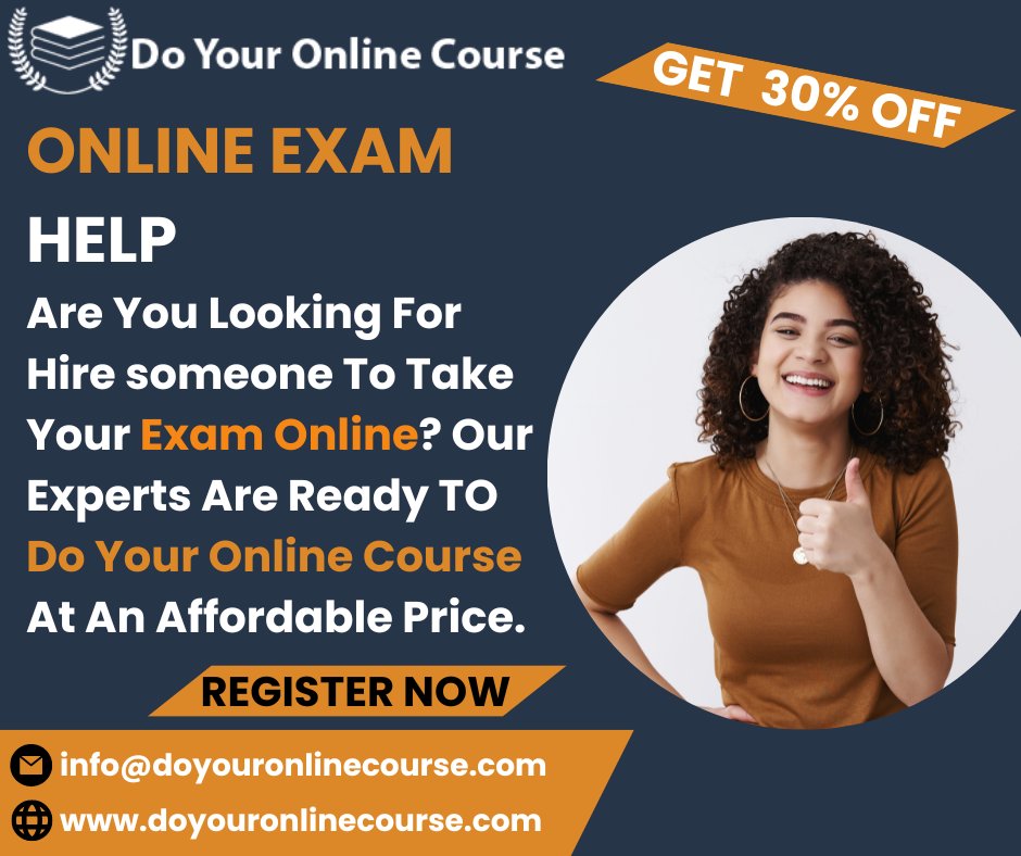 Are you feeling overwhelmed by your Online Exams?

Message Us or Visit Our Website doyouronlinecourse.com To Learn More!

#onlineexam #onlineexams #onlineexamhelp #onlinecourses #onlinecoursesacademy #onlineclass #onlineclasses #AssignmentHelp #Assignment