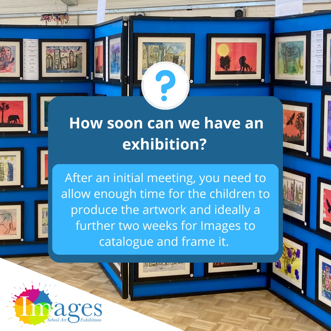 ImagesArtUK's tweet photo. How soon can we have an exhibition?
After an initial meeting with one of our team, you will need to allow enough time for the children to produce the artwork and ideally a further two weeks for Images to catalogue and frame it.
#free #art #education #teacher #teaching https://t.co/VunCNn1XmV