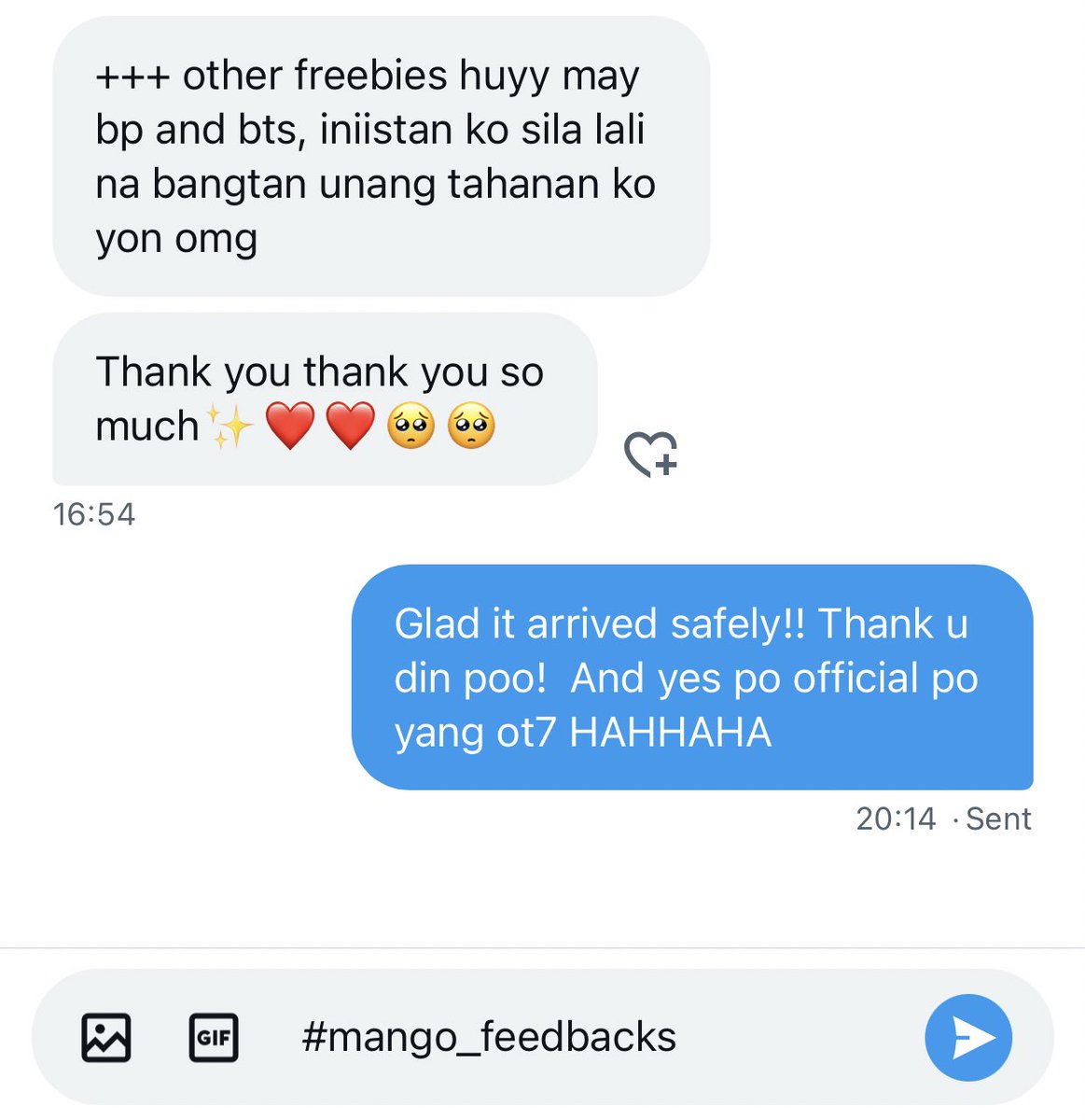Mango_chan96's tweet photo. Glad it arrived safely! Thank you din!
#mango_feedbacks via DM https://t.co/hPPVUrOjAW