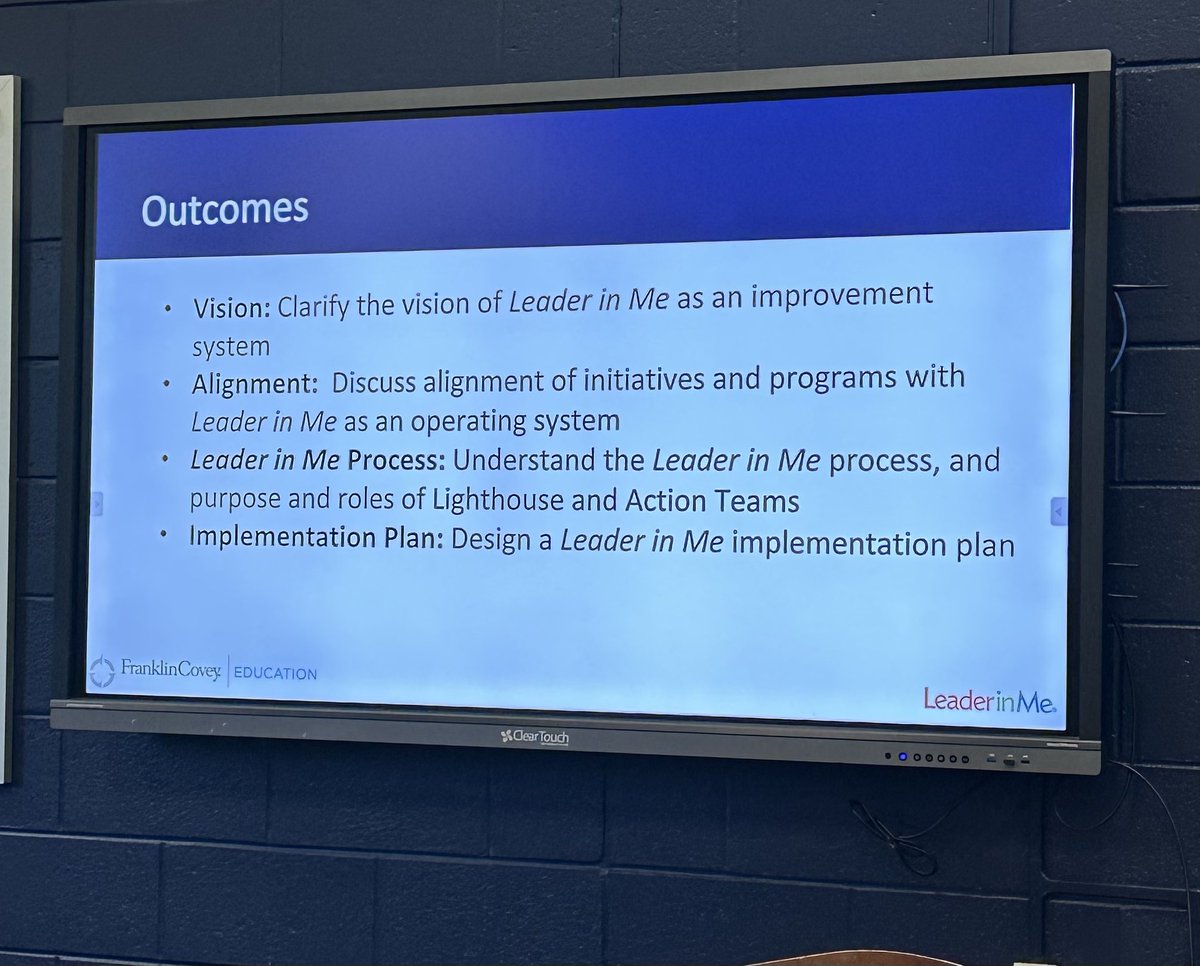 Our team is so excited for our Leader In Me Training- where we will be empowering our students with life-ready skills!