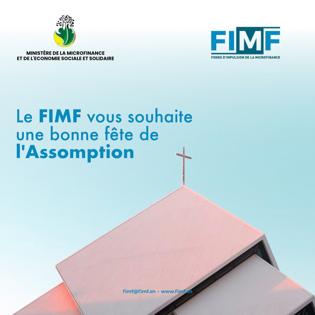 Le FIMF souhaite à toute la communauté Chrétienne une Joyeuse fête de l'Assomption.