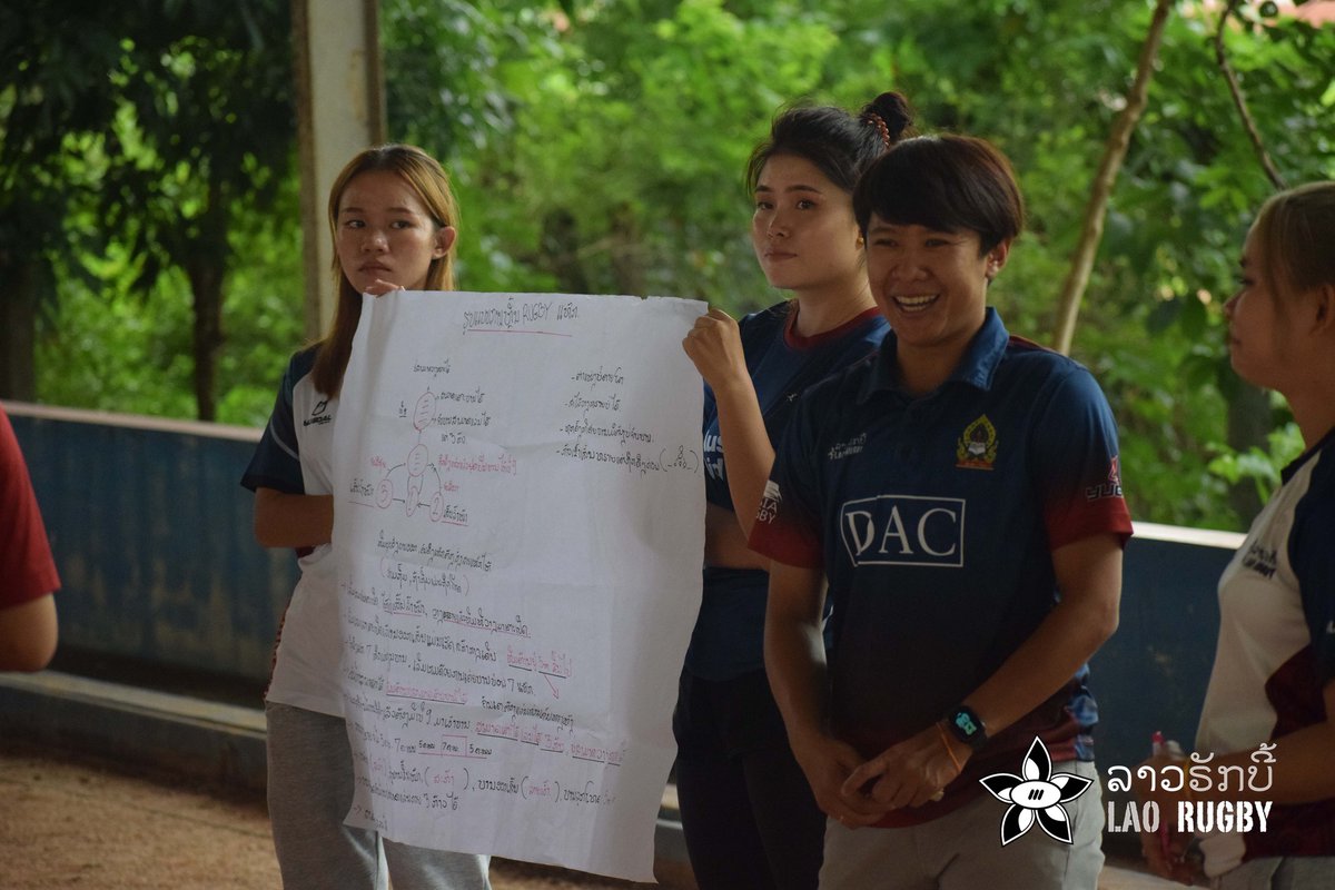 In Vientiane Province, LRF staff are hosting activities to recruit the next great group of #PassItBack Coaches. The new Coaches will attend Coach Training later this month in preparation for leading 🏉 and life skills activities in their communities. Su su to everyone involved!