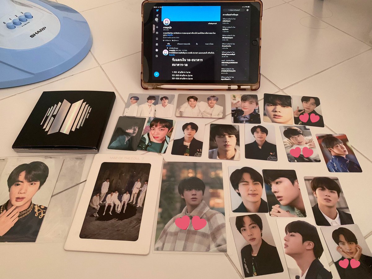 PJ_KSJ's tweet photo. 330 รส ค่า ได้ของทั้งหมดในภาพเลยย พร้อมส่งค่ะ กทม นัดรับ MET/BigC อิสรภาพได้ค่ะ #ตลาดนัดบังทัน #ปล่อยของสะสมบังทัน #การ์ดบังทัน #การ์ดจิน ตามหา https://t.co/SkVJqDpWhv