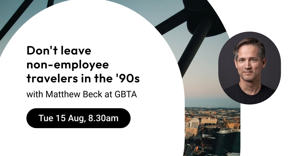 Serko’s Sales Director for North America, Matthew Beck joins a panel discussion with Daryl Keiper (Genentech) and Madia Sargant (Schneider Electric) on the risks of overlooking cost and duty of care requirements for non-profiled travel at GBTA Dallas at 8.30 am today.