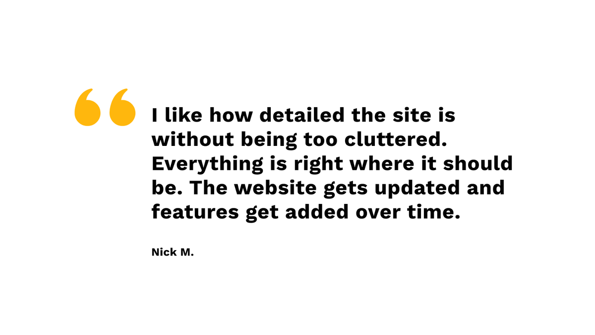 knowify's tweet photo. “I like how detailed the site is without being too cluttered. Everything is right where it should be. The website gets updated and features get added over time.”

Thank you for your words, Nick!

#knowify #review #customersatisfaction
https://t.co/k4o6hSLyf7 https://t.co/lLLU9biIoj