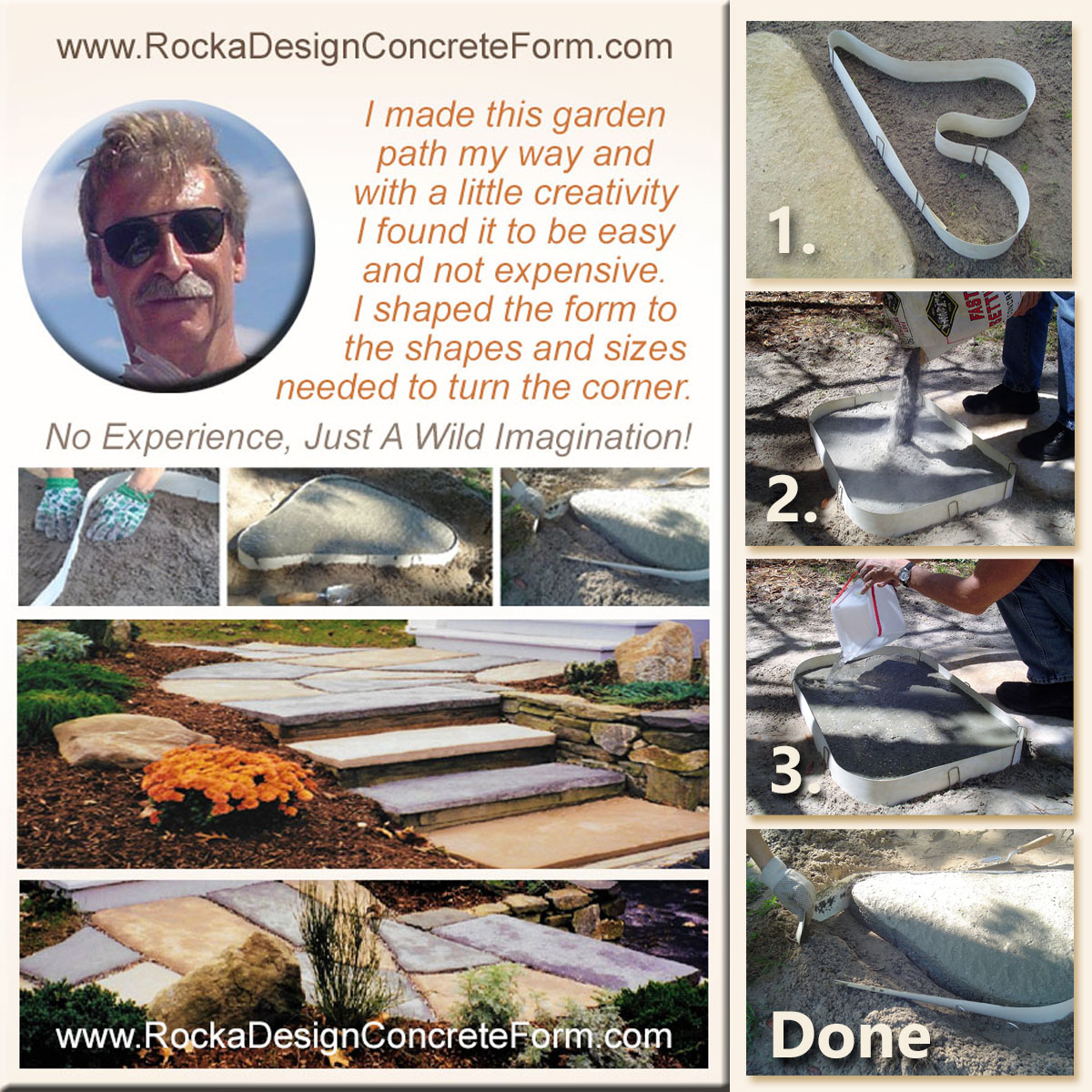 DIYstonemaker's tweet image. DIY and Create Garden Paths, Walkways, and Patios using Rocka Designs Flexible and Reusable Concrete Shaping, Stepping Stone Maker.
Easy as 1-2-3.
You Can Do It, We Promise!
Visit ROCKA DESIGN Today!

buff.ly/36dsv69
