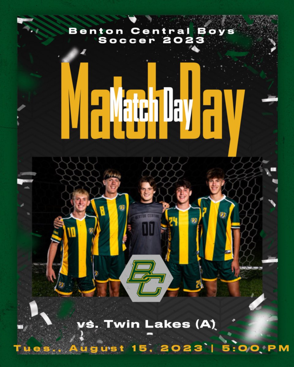BC_BisonAD's tweet photo. Good Luck to the Boys Soccer Team as they travel to Twin Lakes to face the Indians. Game time is 5:00 PM for varsity, and JV will follow. https://t.co/2FfudPcml5