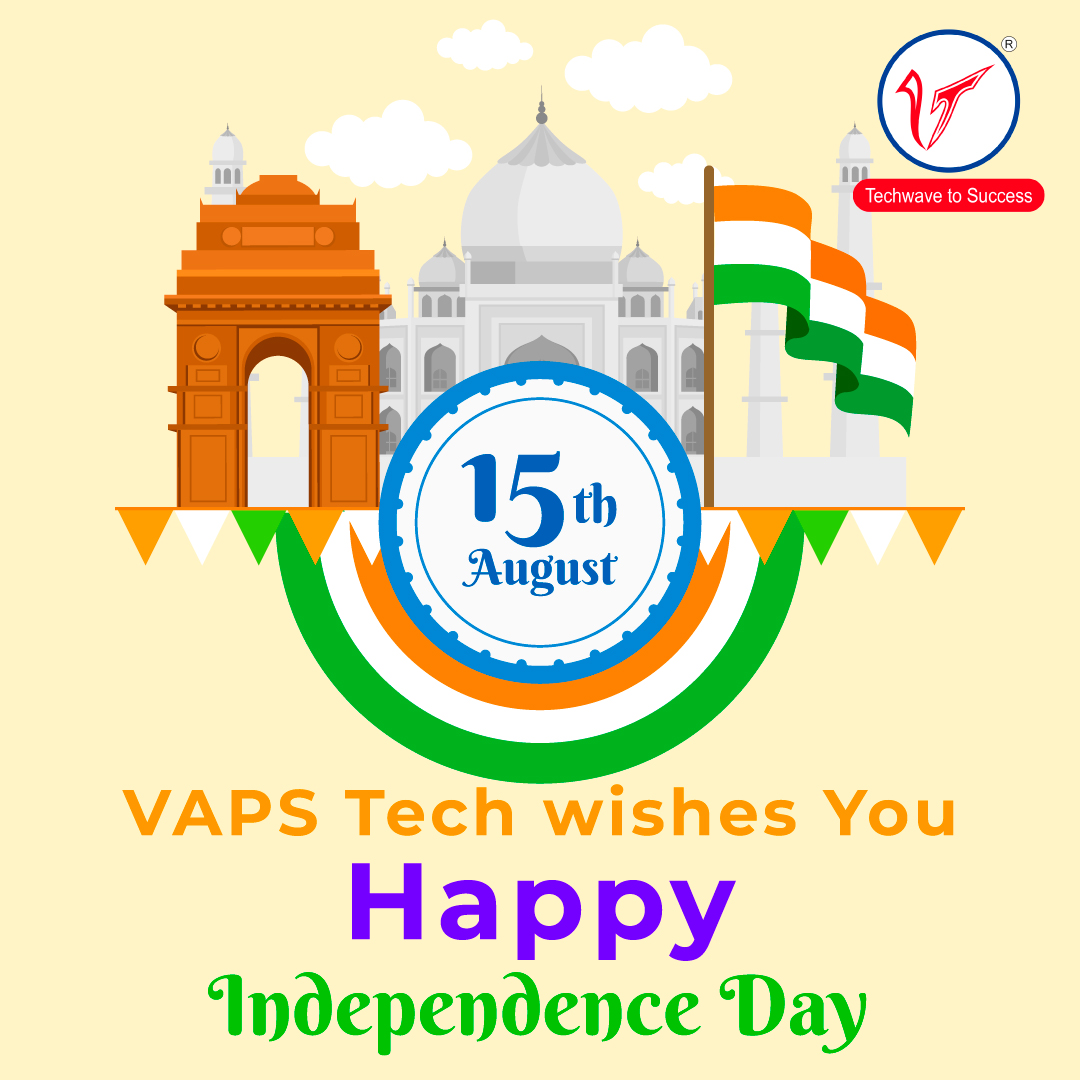 VapsTechnosoft's tweet image. Happy Independence Day from VAPS Tech! 🇮🇳✨ Let&apos;s celebrate freedom and unity as we mark another year of progress and pride. Here&apos;s to a nation that thrives on innovation and inclusivity. Wishing you all a day filled with joy, reflection, and patriotic spirit.
#IndependenceDay