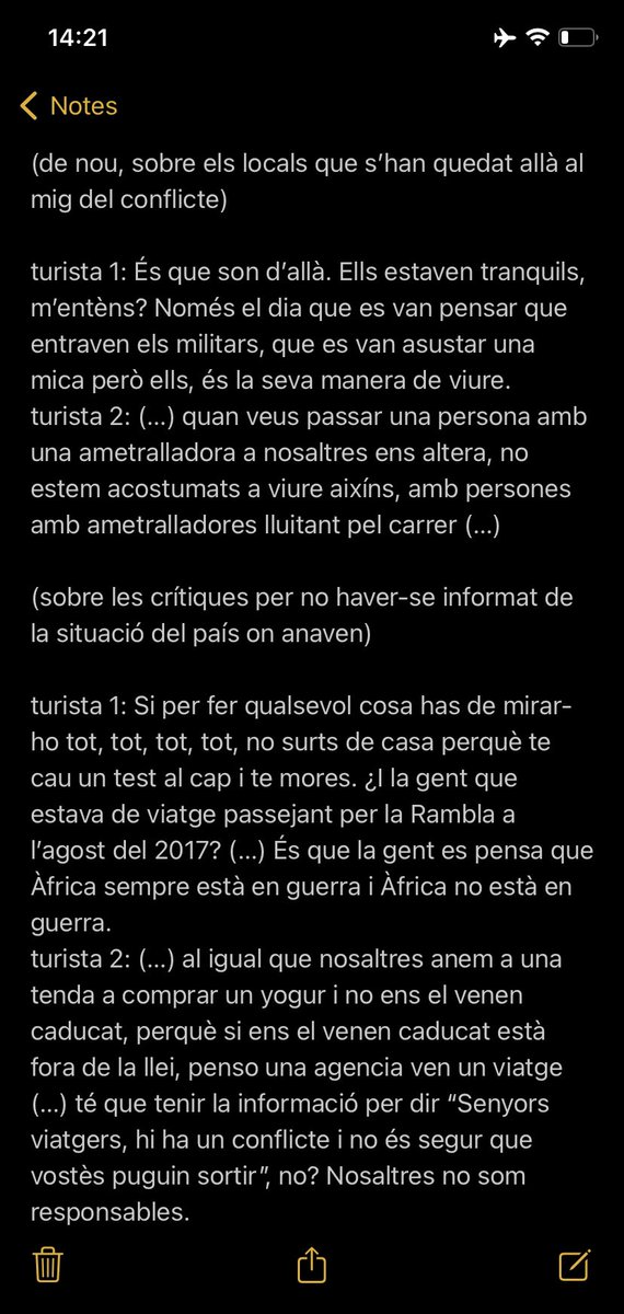carlesponsi's tweet photo. Increïble la quantitat de despropòsits que han dit dues de les turistes atrapades a Etiopia a ‘El Matí de Catalunya Ràdio’! 
Us ho he transcrit pq no té pèrdua. És llarguet però val molt la pena el ridícul que fan: https://t.co/FLBiZDRcpC
