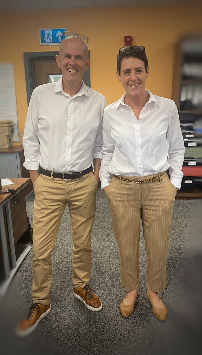 Well the rest of us didn’t get the memo! 🤣

Our @RachelMActive and @ianclennett twinning this morning👯‍♂️ 

@ActiveFinancial #TheClearAdvantage