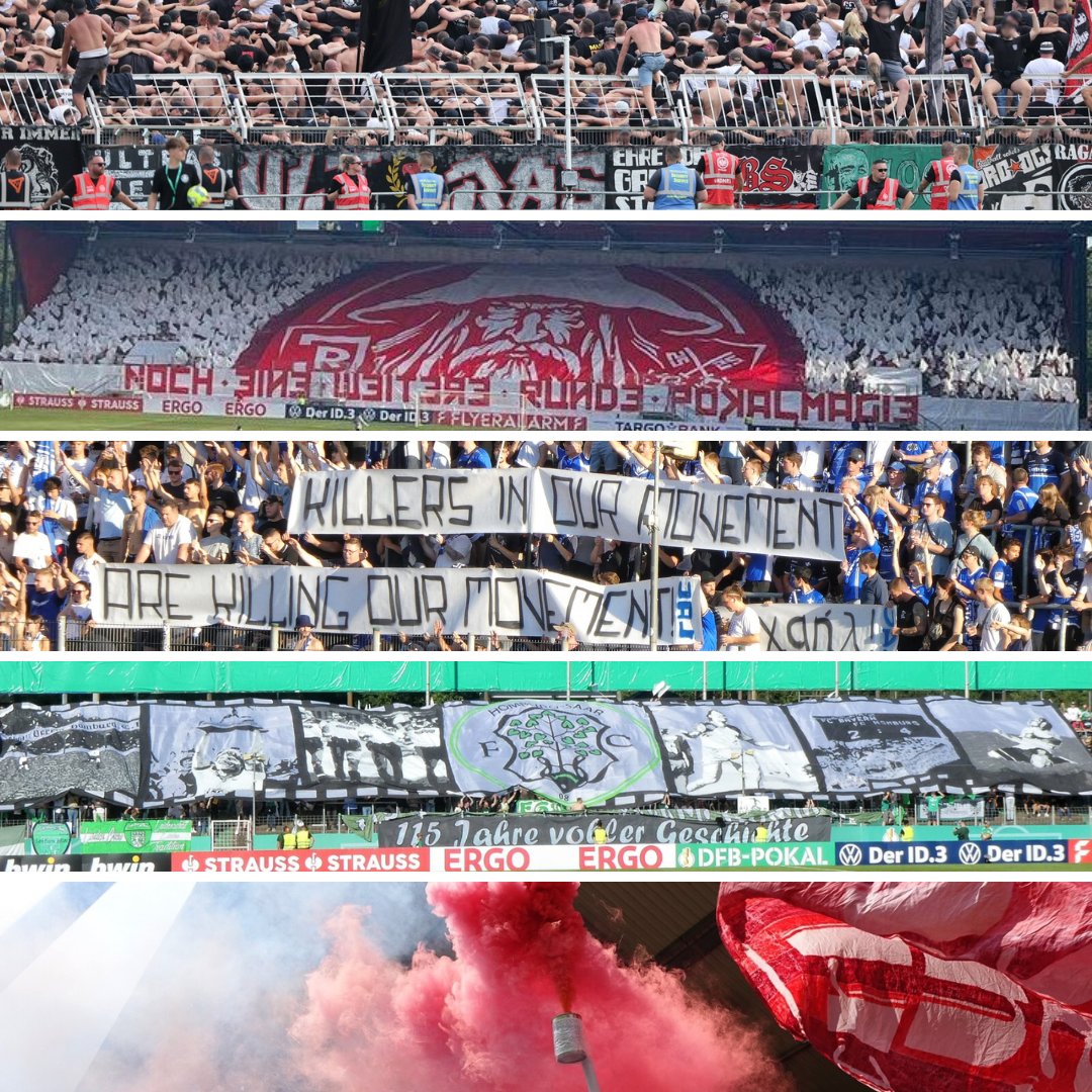 FasziFankurve's tweet photo. Weiteres Fotoupdate der 1. Runde im #DFBPokal online. Heute sind nochmal Bilder von #LOKSGE, #SSVFCM, #HOMSVD, #SVOSCF, #OSNKOE & #ELVM05 online gegangen. Klickt euch durch die Galerien: https://t.co/YnySRCRByu https://t.co/eDwVF8HPY2