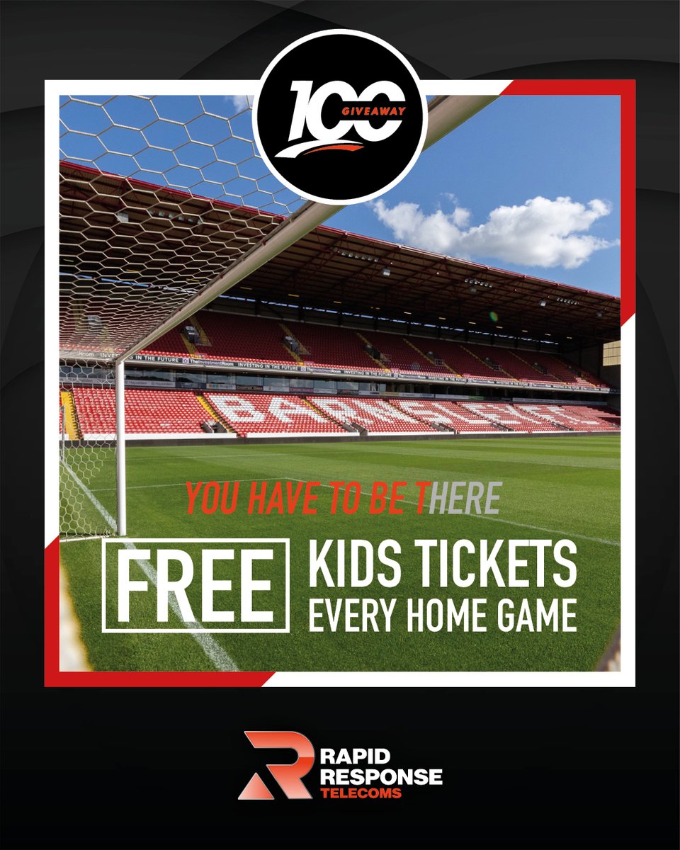 TelecomsRapid's tweet photo. GAME DAY #barnsleyfc 

Thanks for your support over the last 2 weeks. Applications are flying in. 

1500+ #kids will watch #Live #Football at #oakwell this season. 

#Rapid100 

#barnsleyisbrill #footballleague #PremierLeague #league1 #SkySports @theposh #Peterborough #United https://t.co/jCcbDg17dp