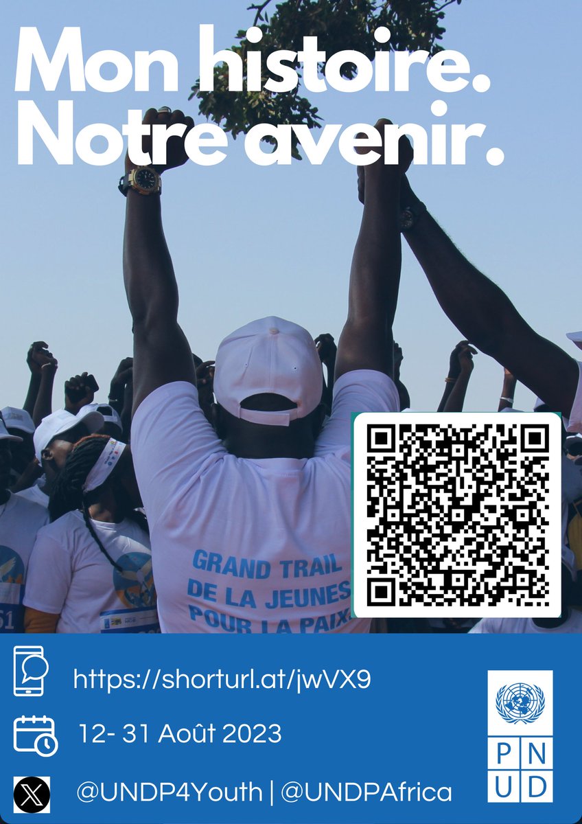 🗣️Quelle est ton histoire?  
Participe à la campagne #MyStoryOurFuture &amp; partage ta contribution au climat 🌍ou à la paix 🕊️en 3 étapes: 
👉Poste ta video d'1mn sur les réseaux sociaux
👉Tag <a href="/UNDPAfrica/">UNDP Africa</a> &amp; <a href="/UNDP4Youth/">UNDP Youth</a> 
👉Partage le lien vers ton histoire: bit.ly/457Dt9N