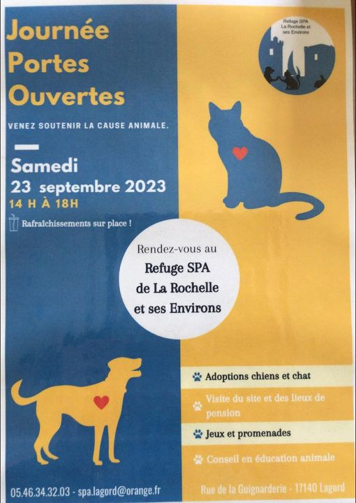 DelavegaPepita's tweet photo. ALLEZ 'Y NOMBREUX !
2 Rue de la Guignarderie
17140 Lagord
🐰🐱🐶❤️🐾🐾🐾🐾🐾🐾🐾
#LaRochelle  #dpt17 #AdoptDontShop #CharenteMaritime https://t.co/7iRc2p5LVY