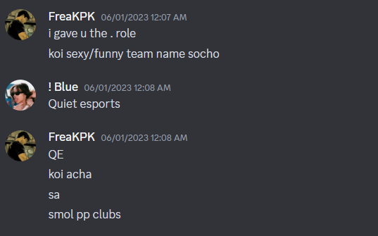 Reminder that if we weren't QUIET, we would be "smol pp clubs" today..