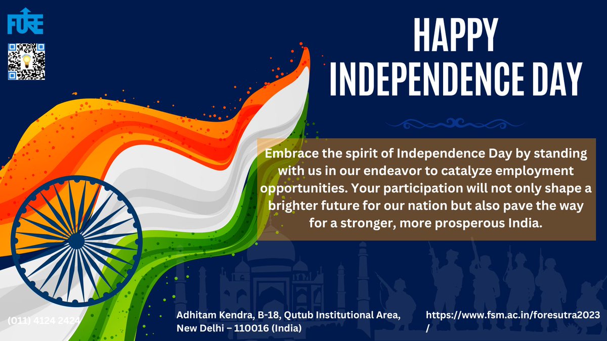 FOREeverimpact's tweet photo. 76 Years of Independence but still we are facing the crisis of unemployment. ๐๐โโ๏ธ๐โโ๏ธ
On this independence day let's take a pledge to take a step to solve this issue and call us a PROUD citizen. ๐ฎ๐ณ๐ฎ๐ณ
#independencedayindia #independenceday2023 #unemployment #makeachangetoday https://t.co/WYeuKjpoIc