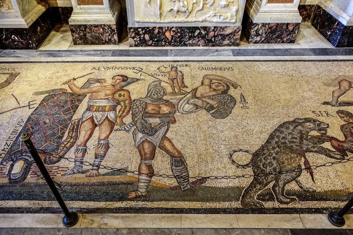 10) Incidentally, the spectacular 28-metre 'Gladiator Mosaic' which is still in the Borghese collection – set into the floor of Rome's Galleria Borghese – would also be discovered at the same location in 1834.