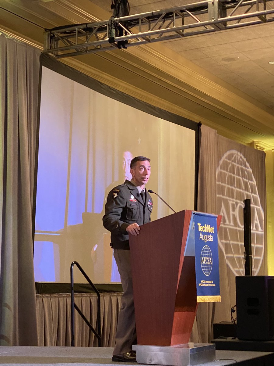 Kicking off TechNet Augusta this morning with opening remarks from @CG_CyberForge. You can feel the energy in the room. #AFCEATechNet @AFCEA