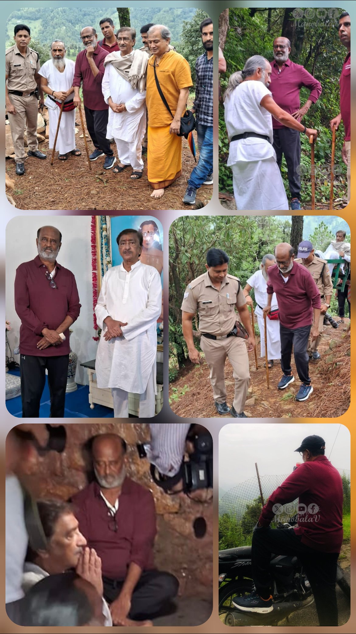 Manobala Vijayabalan X After two hours of trekking superstar Rajinikanth meditates at Mahavatar Babaji Cave in Uttarakhand. Jailer https t TUNWZyf0Ay X