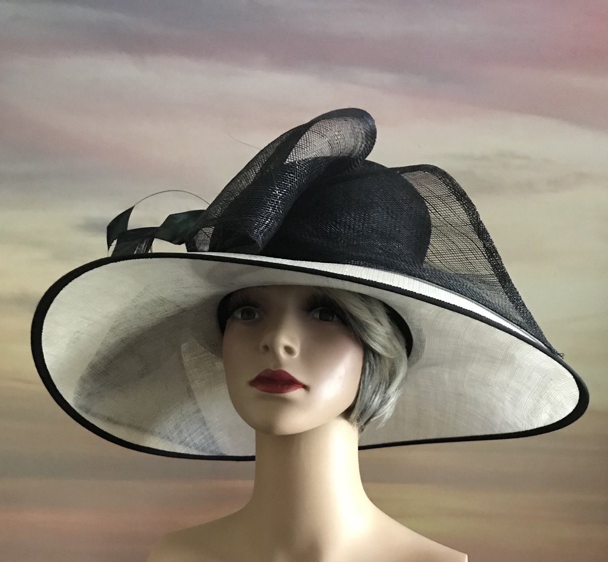 ffancyfineries's tweet photo. Excited to share the latest addition to my #etsy shop: Beautiful black and white very wide brim natural fibre occasionally hat with bow detail by Hat Box summer / wedding / garden party / derby https://t.co/kCsKslB2IC #black #wedding #white #formalevent #largebrim #hatbox #derby https://t.co/aR3pEztl1r