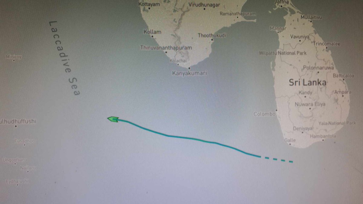 It's time for one of my favourite pastimes - ship watching. Yesterday it was passing the Strait of Malacca, today it's tickling the Laccadive Sea. That's pretty good progress for 24 hours. It means This Cobbled Isle is sailing ever closer...