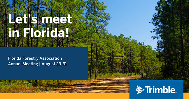 TRMBForestry's tweet photo. August 29-31, we look forward to meeting you at the Florida Forestry Association’s Annual meeting in Miramar Beach. We are happy to share more about our new LIMSPro solution for small to medium sized mills.

👉 https://t.co/nMe2jX7xFp

#connectedforest #forestry https://t.co/mF1rniCJFz