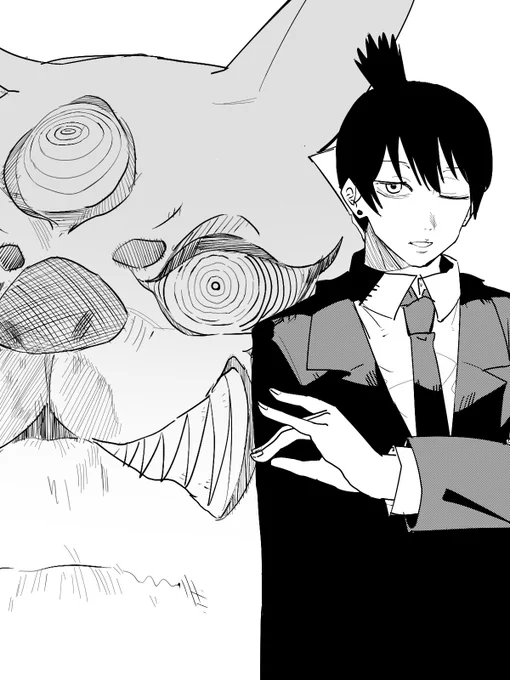 狐の悪魔&amp;早川アキ

#チェンソーマン #chainsawman 