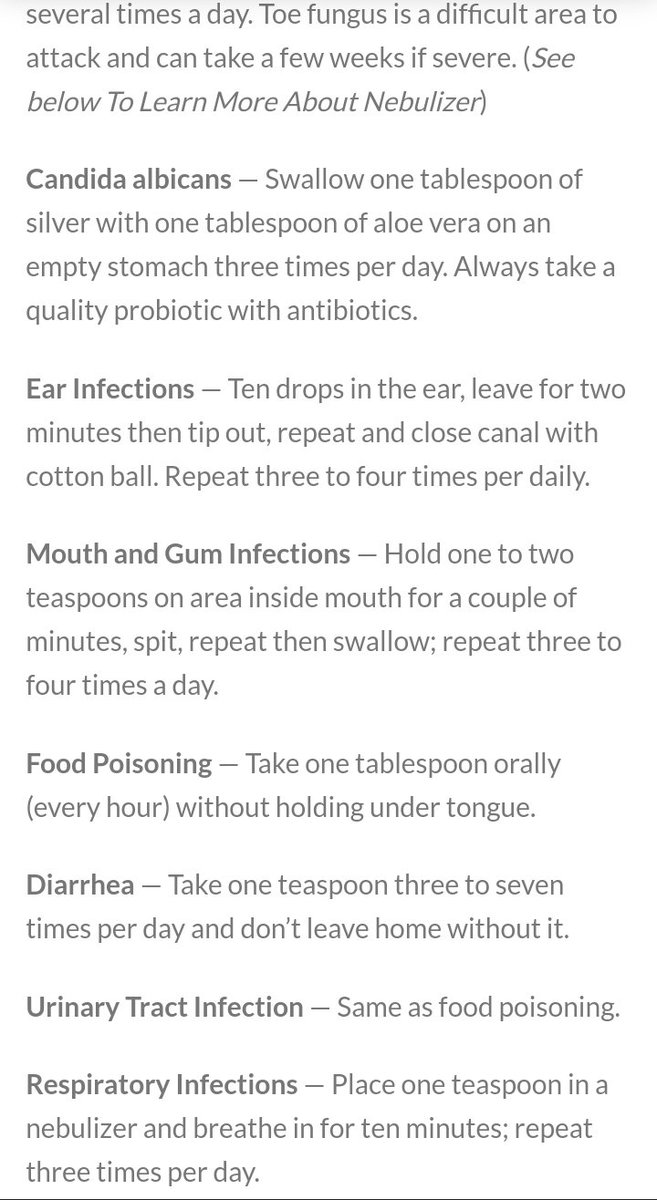 Anulife37_'s tweet photo. Here are a few random usages for colloidal silver. It was proven to kill all (bad) bacteria and fungus. Vaginal infections, purified water, food poisoning etc are all unfortunate happenings that can be cured by  #ColloidalSilver https://t.co/KCw4YNBHol