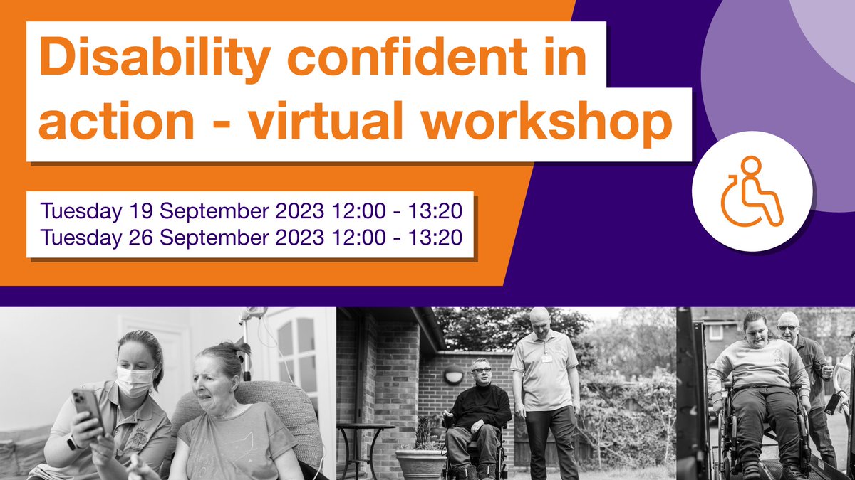 💻Disability confident in action 

📅 Tues 19 Sep 🕛 12:00 – 13:20
📅 Tues 26 Sep 🕛 12:00 – 13:20 

Join one of our workshops to explore how and why employers should recruit a diverse workforce, in particular considering people with disabilities. 

🔗sfca.re/44HvlfB