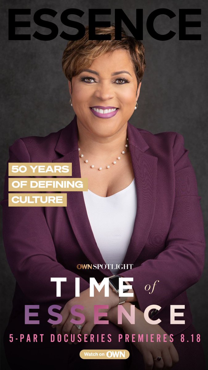 Tune In Friday, Aug 18. 
A 5-part docu-series looking back at the 50-year history of Essence Magazine, each episode will deep-dive into a different decade and era.
#OWNTimeofEssence
#owntv 
#timeofessence 
#essencemagazine 
#essence 
#KimCaudleLewis 
#ItsOurTimes #KonnectWithKim