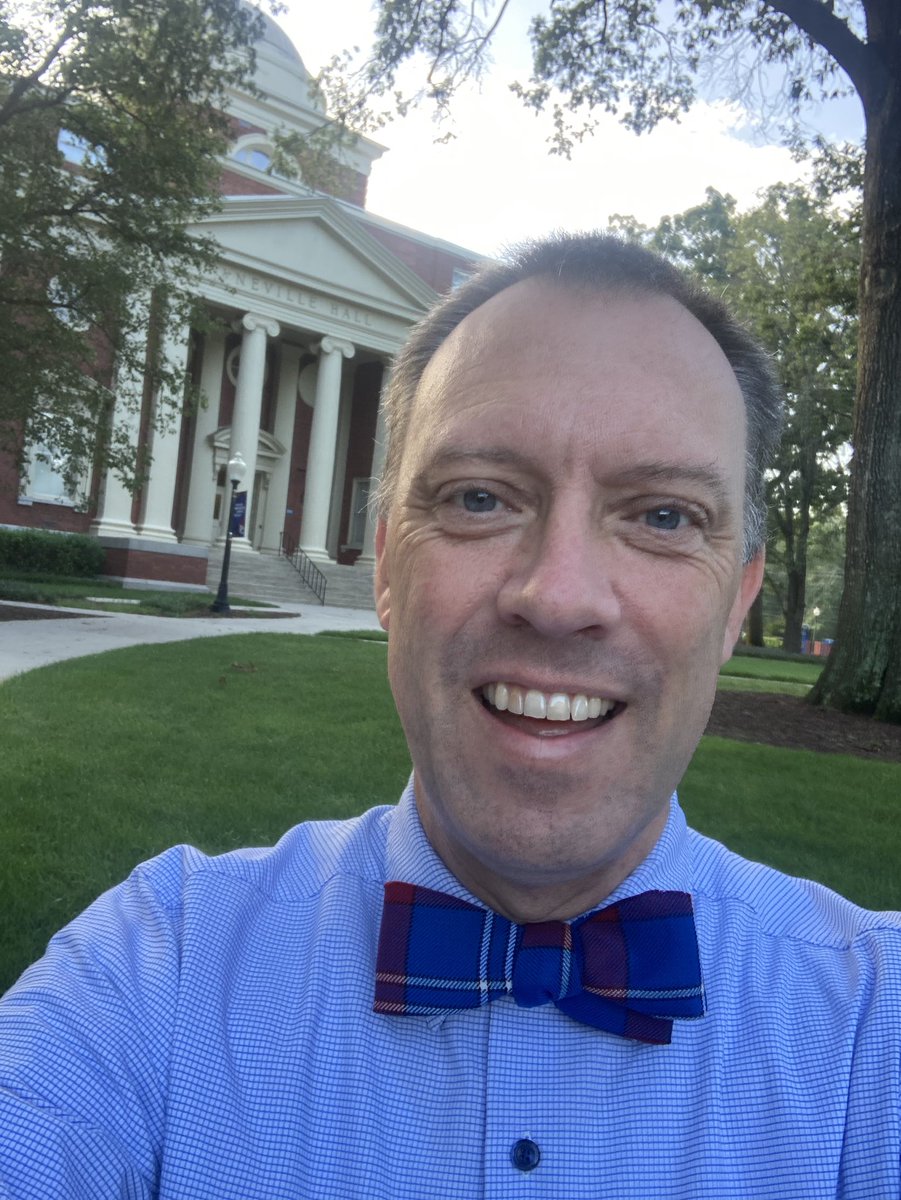 Celebrating my 1yr anniversary at <a href="/presbycollege/">Presbyterian College</a> It’s not the kilt nor the suit, but I love the official tartan bow tie!! #GoBlueHose #highered