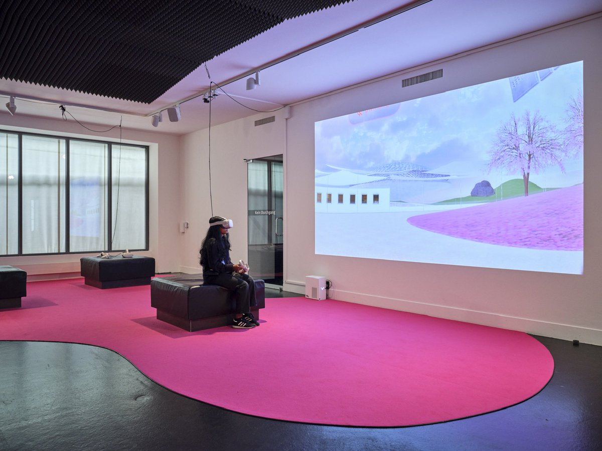 sashastiles's tweet photo. Meanwhile in Switzerland… My physical + virtual poem “A EYE” remains on view at @KunstmuseumBern, where its neighbors include Picasso, Braque, Giacometti and of course Johannes Itten, who inspired the project. 💕Thank you @wenger_marlene for the 📸! https://t.co/FQRCWOOMn9