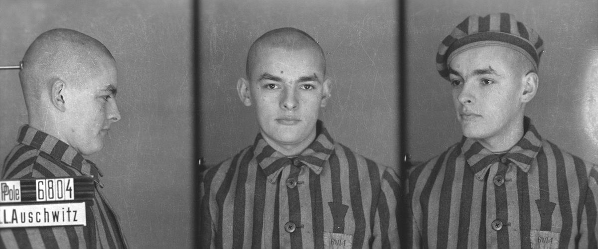 AuschwitzMuseum's tweet photo. 15 August 1921 | A Pole, August Kowalczyk, was born in Tarnawa Góra.

In #Auschwitz from 4 December 1940.
No. 6804
He escaped from the camp during a revolt of prisoners of the penal company on 10 June 1942.
After the war, an actor.
He passed away in 2012. https://t.co/IyHEryzxQv