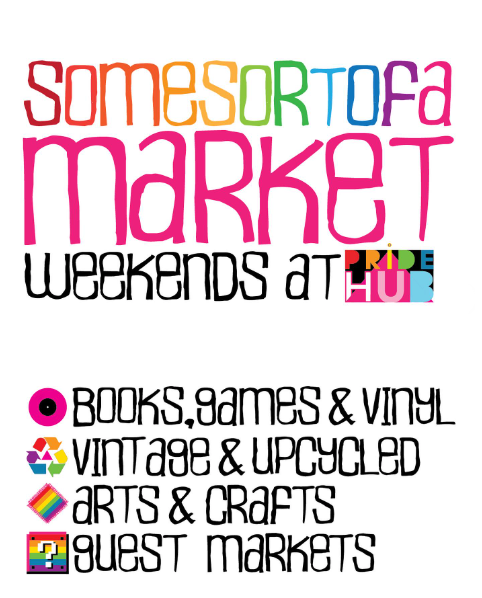 Somesortofamarket launches this weekend in the @dublinpridehub 🛍️ Pop down to 44 Clarendon St on August 19 & 20 for books, games, vinyl, arts & crafts, and merch from queer creators like yours truly, GCN ✨ See you there!