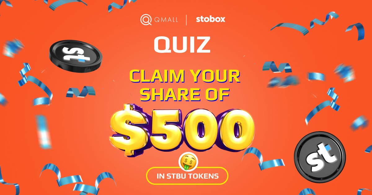 QmallExchange's tweet photo. 📢 The Qmall team, in collaboration with Stobox @StoboxCompany , has organized a series of events where users can win STBU tokens worth $500.

🔥 One of these events is a quiz, which should be a breeze for anyone who closely follows the stock market. It consists of just four simple questions.

👉🏻 Click the link to submit your answers: https://t.co/XpsxoHZkVn

🇺🇦

📢 Команда Qmall разом зі Stobox підготувала cерію активностей для користувачів аби розіграти токени STBU на $500. 

🔥 Один з етапів — квіз. Якщо ви уважно стежите за біржею, то 4 прості питання не стануть для вас чимось складним. 

👉🏻 Тож переходьте за посиланням та залишайте відповіді: https://t.co/XpsxoHZkVn