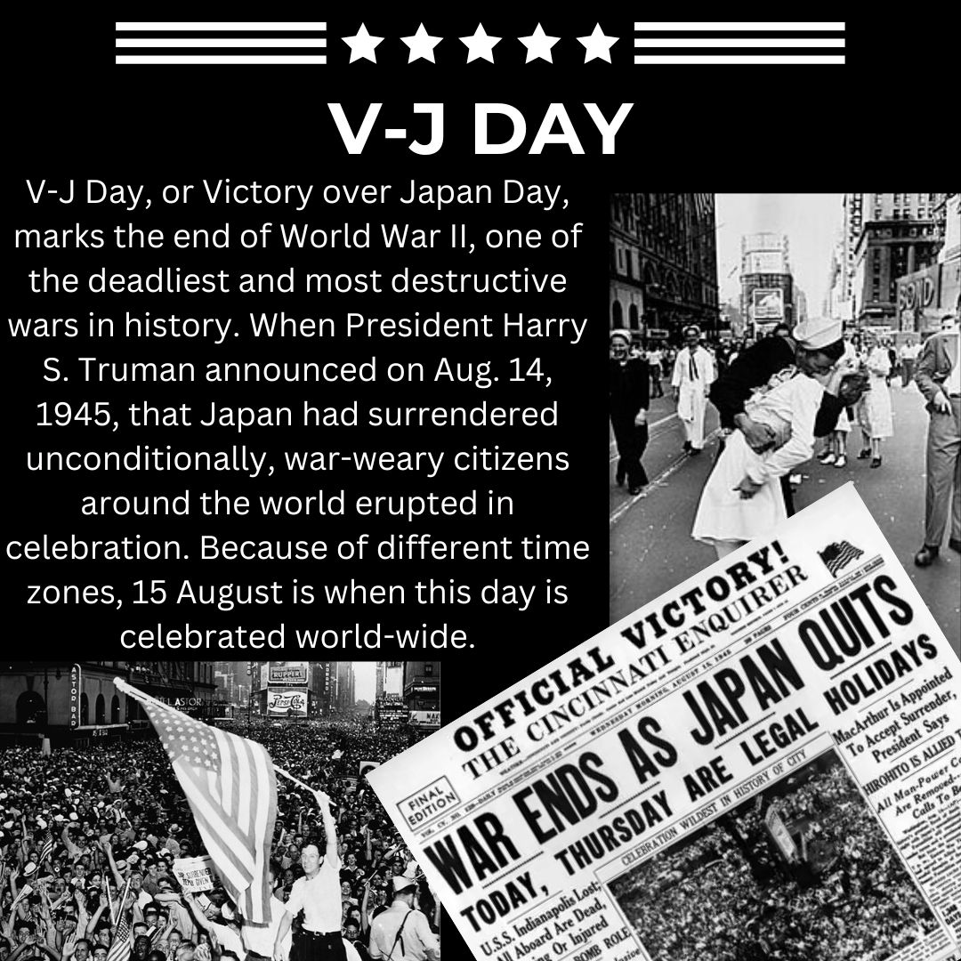 BcVsc's tweet photo. Victory over Japan Day is the day we celebrate the unconditional surrender of the Empire of Japan during World War II in effect, bringing the war to an official end. #bcvets #butlercountyohio #VJDAY #VictoryofJapan #WWII https://t.co/RjKtbxdv0D