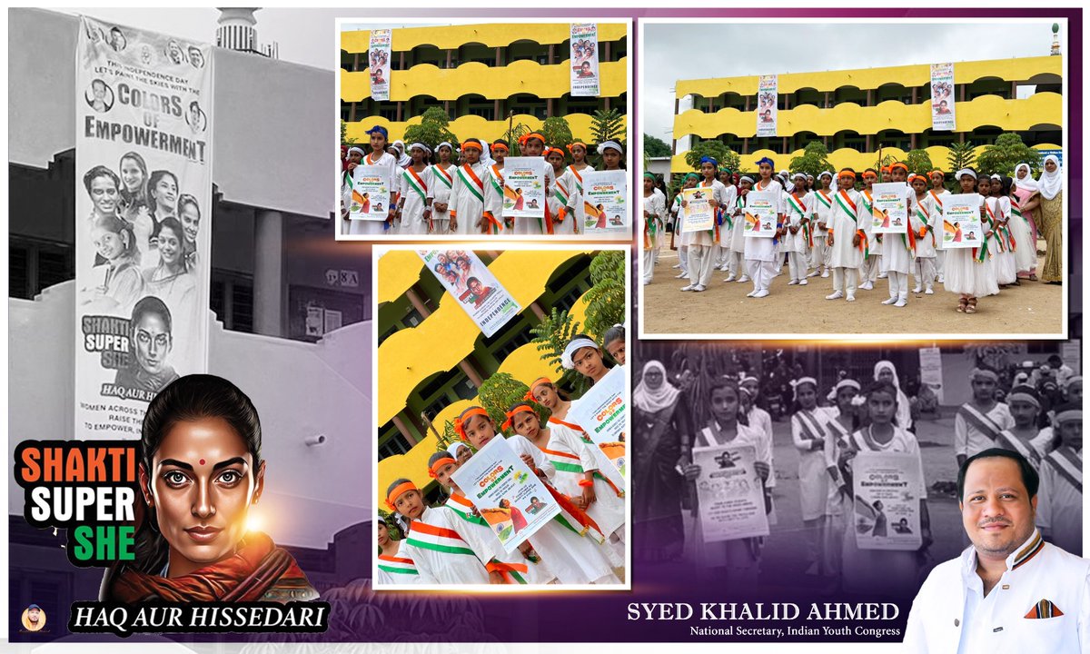 syedkhalid4488's tweet photo. 📍 Davangere, Karnataka 

She empowers, she uplifts, she raises the flag! Celebrate Independence Day with the Shakti Super She campaign. 
@Allavaru @srinivasiyc @rssurjewala @MayuraSJ
@MansoorKhanINC @siddaramaiah @DKShivakumar

#IndiaKiShakti 🇮🇳 https://t.co/PsOBcT9l5J