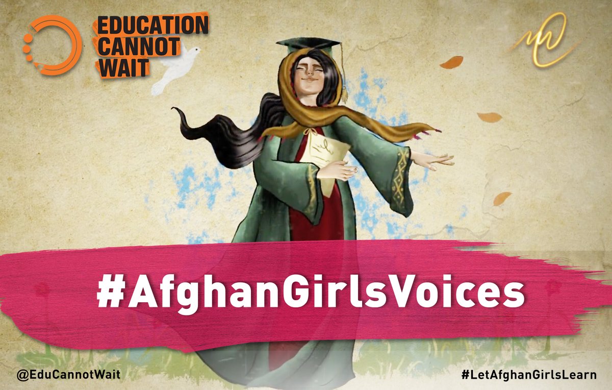 Young Afghan Girls’ Call from the Heart to Claim their Right to Education✨

2️⃣years after de facto authorities took power in🇦🇫, <a href="/EduCannotWait/">Education Cannot Wait</a> launches compelling campaign to raise #AfghanGirlsVoices globally!

Read PR👉bit.ly/3YwDfXb
<a href="/UN/">United Nations</a> #LetAfghanGirlsLearn <a href="/UNICEFAfg/">UNICEF Afghanistan</a>