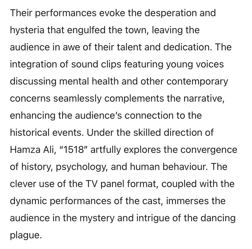 LSF_Drama's tweet photo. Another amazing review for our young cast and OL director @HamzaAli217 

@loughburians 
@LboroSchFdt 
@siege_of_herons https://t.co/i4bybu23db