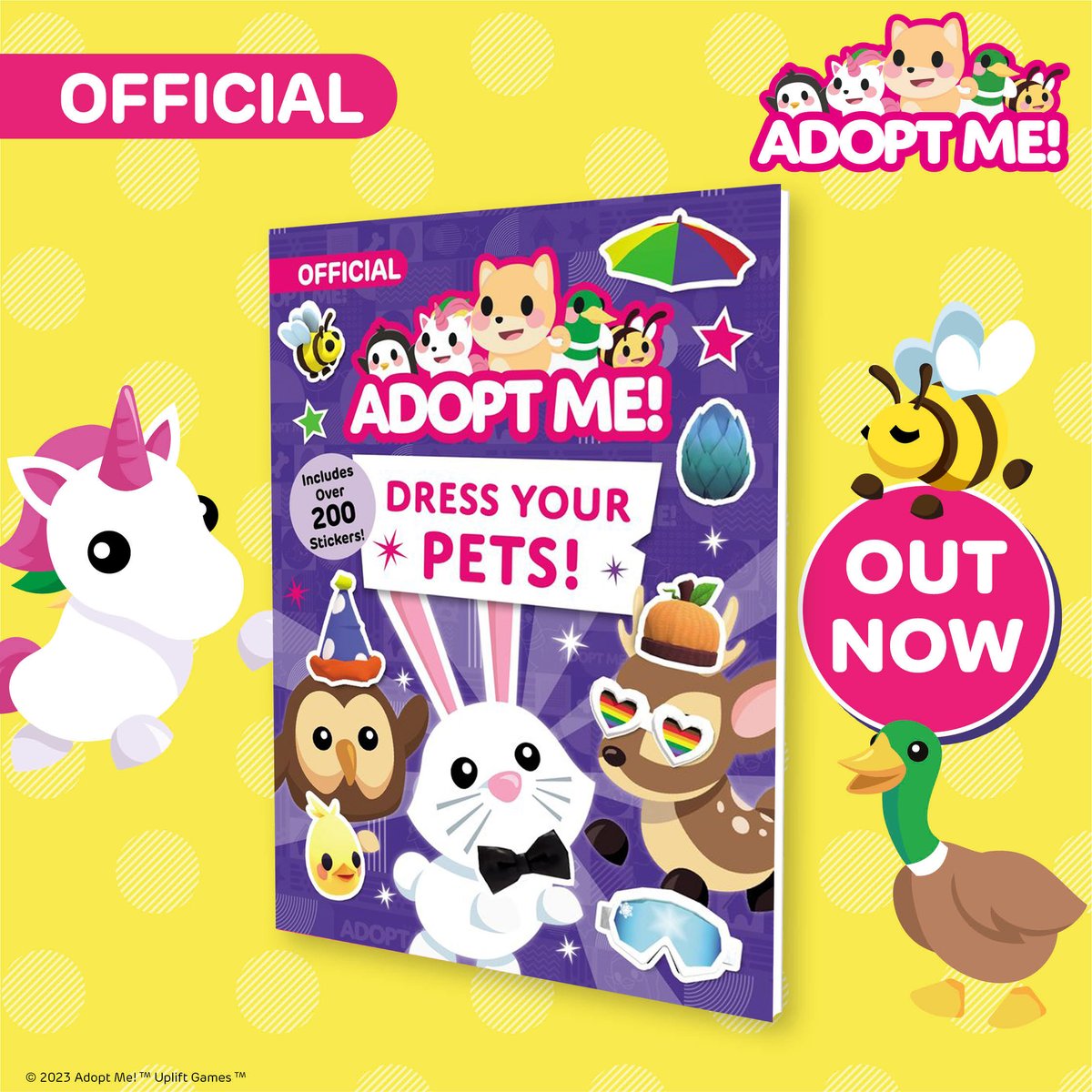 Explore the world of Adopt Me! with these new books - out today from @PlayAdoptMe!  harpercollins.com/search?refinem…