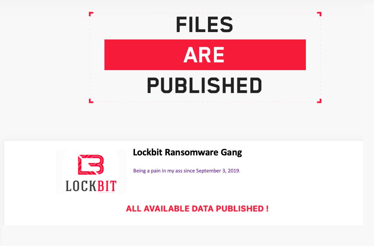 Time up #LockBit! JonBIT3.0 FOREVER!!!!!! ALL YOUR DATA IS PUBLISHED: analyst1.com/ransomware-dia…

#ransomware #RD3 #RansomwareDiaries