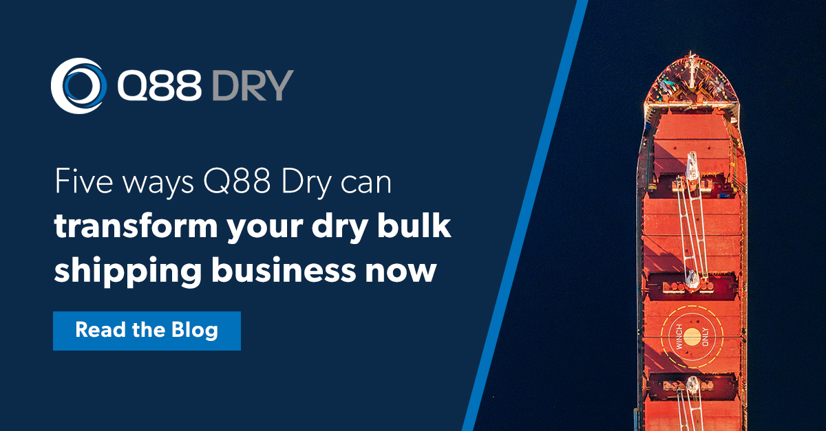 By working together from a shared industry standard, like vessel information, certificates, documents and inspection outcomes, dry stakeholders can reduce their risk profile, attract more charterers or speed up pre-fixture decision-making. Read more here: corp.q88.com/q88-dry-mariti…