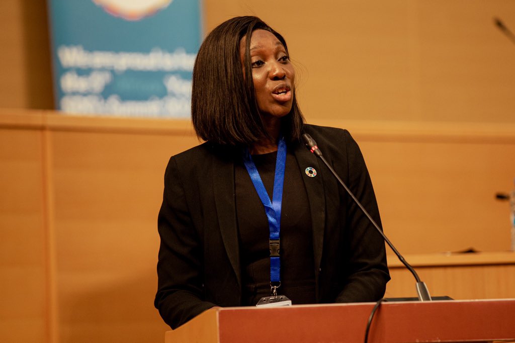 youthsdgssummit's tweet photo. “The summit stands as a testament to the unwavering commitment of African youth who are catalysts for change, &amp; architects of a brighter future for our continent”~ noted @Kasapo_Manda Co-chair of the #AYSDGs at the ongoing 5th @youthsdgssummit. 

#AYSDGs #SDGs #YouthInnovation https://t.co/wGvWVyY1Z7