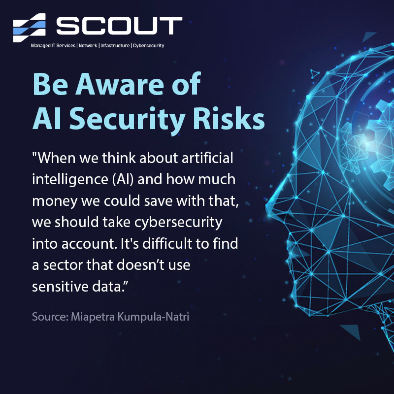 scoutnetworks's tweet photo. Nearly every business that is connected elctronically needs a cybersecurity strategy. Although technology may seemed advanced and impenetrable, it comes with its own set of weaknesses and needs to be protected.

Talk to us today - we can help you identify your cybersecurity risks https://t.co/3WMZC9x8Qg