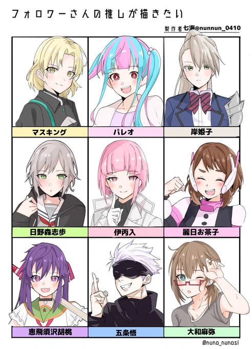 沢山のリプ、ありがとうございました!②
 #フォロワーさんの推しが描きたい 